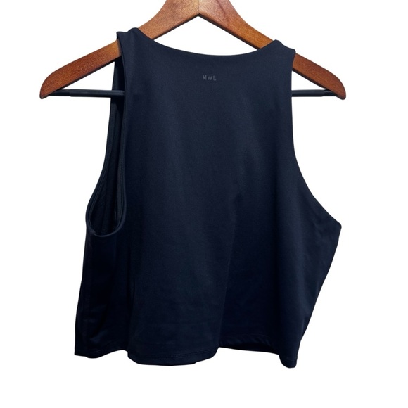 Madewell Form Racerback Black Crop Top Size XXL  Activewear Loungewear - Picture 6 of 10